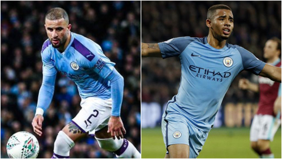 Gabriel Jesús y Kyle Walker, positivos por covid-19 en el Manchester City