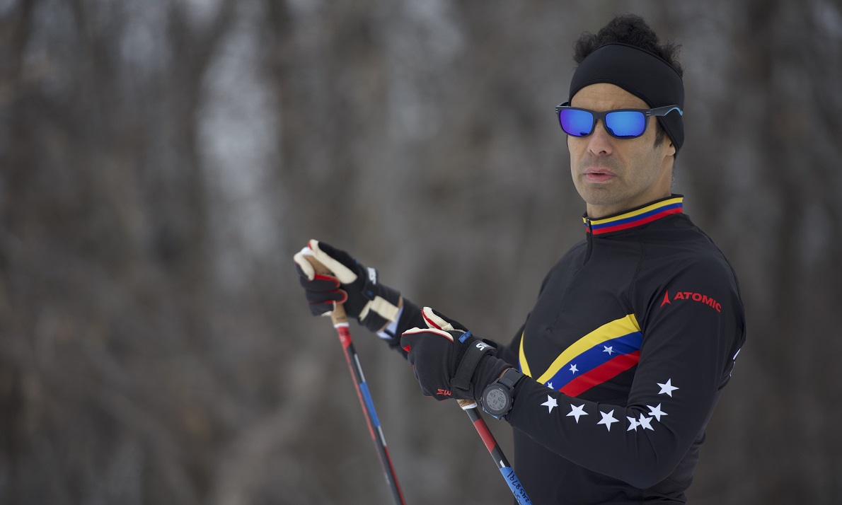 Venezuelan in the US was the only of his ski team in the world championship (7 stars flag)