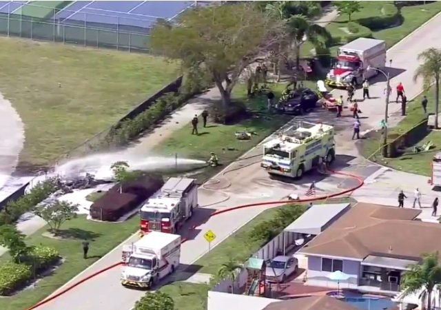 Identificaron a los tripulantes de la avioneta que perdieron la vida en accidente de Pembroke Pines