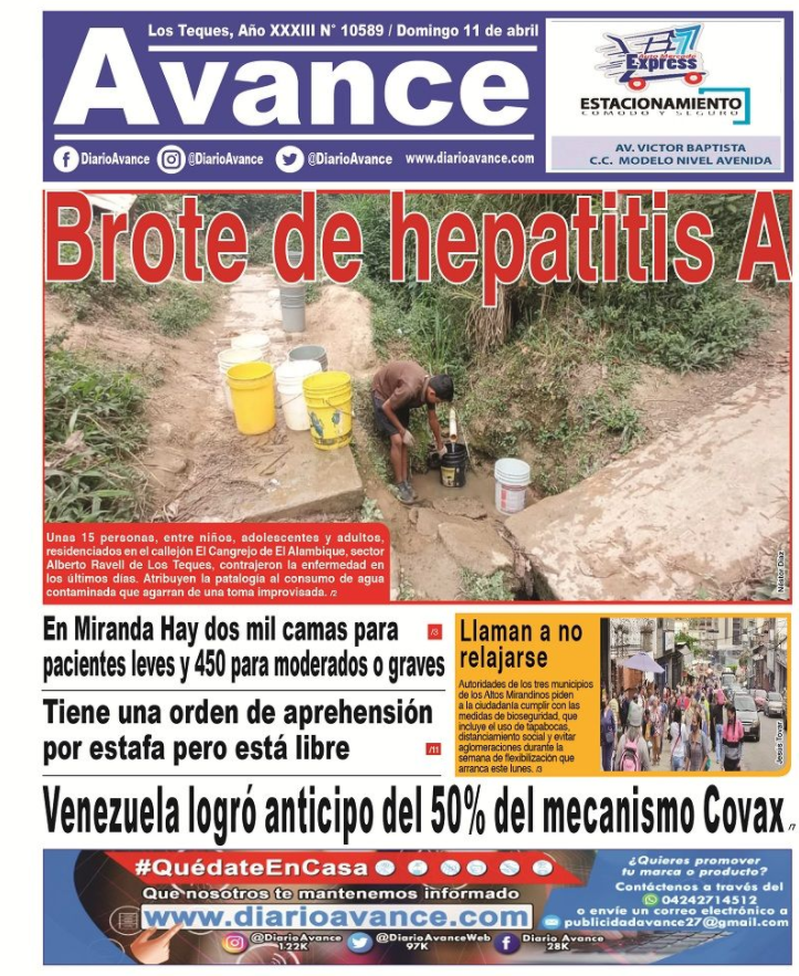 Portadas de este domingo 11 de abril de 2021