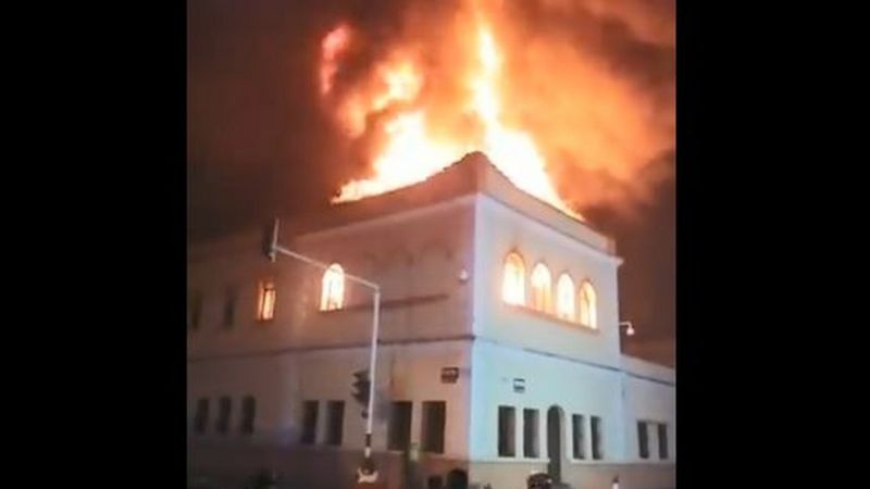 Protestas en Colombia: incendian el Palacio de Justicia de Tuluá (Videos)