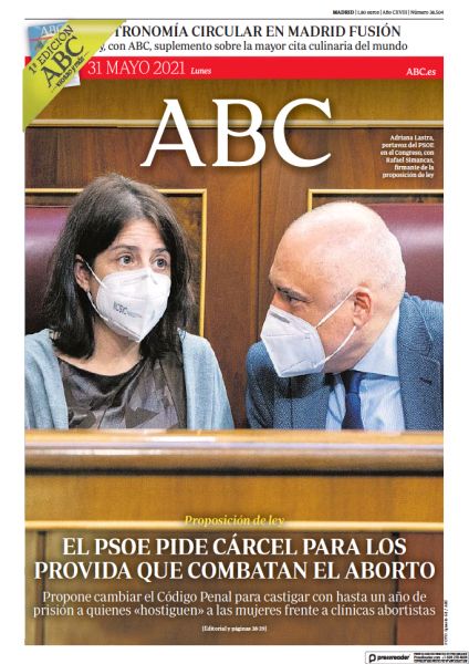 Portadas de la prensa internacional de este lunes 31 de mayo de 2021