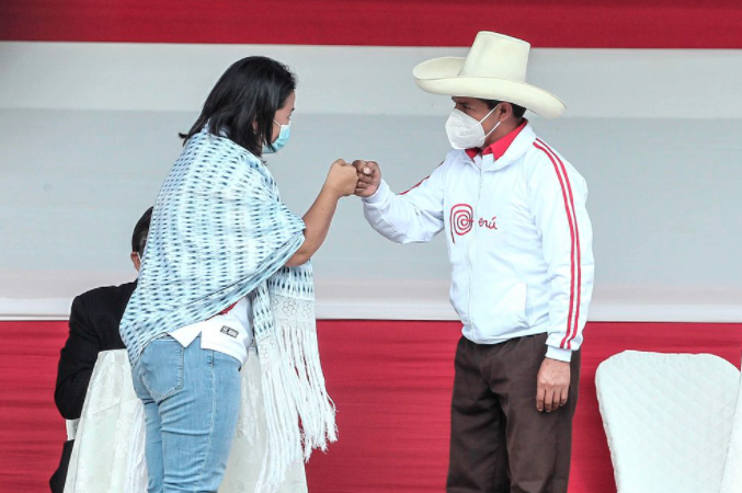 Fujimori confirma crecimiento y acorta distancia con Castillo de cara al balotaje en Perú