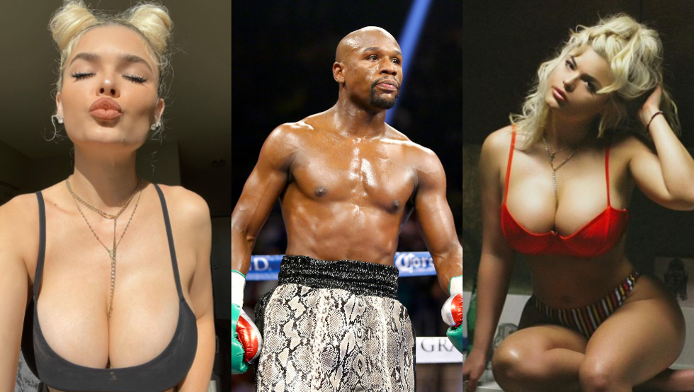 La novia de Floyd Mayweather enciende las redes con un sensual bikini previo a su pelea con Logan Paul (Foto+ufff)