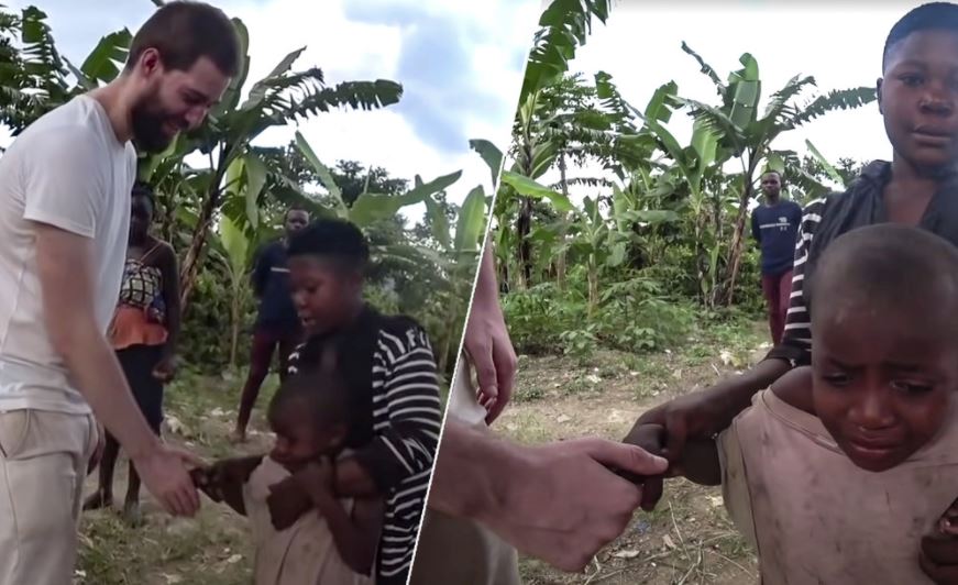 Niña africana pensó que un hombre blanco era un fantasma y que se la comería (VIDEO)