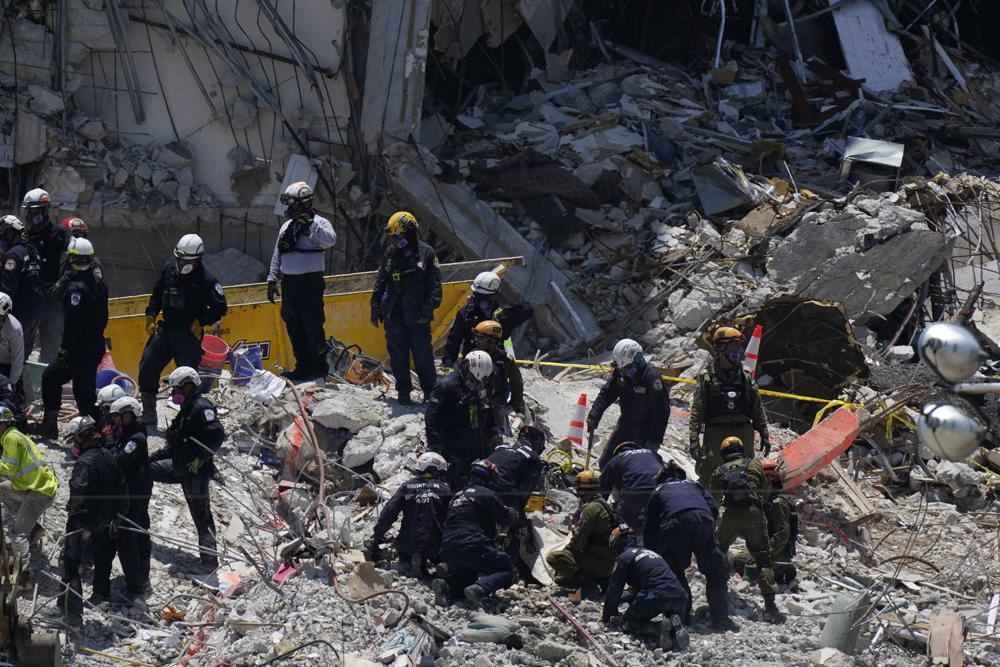 El resto del edificio colapsado en Miami será demolido el #4Jul