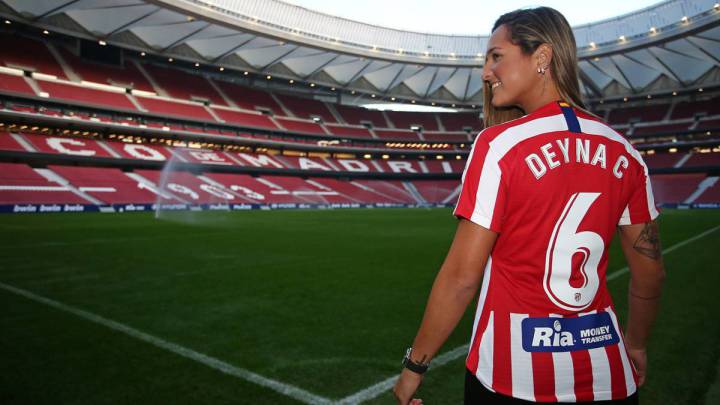 Deyna Castellanos protagoniza la presentación de las nuevas camisetas del Atlético de Madrid (Fotos y Video)