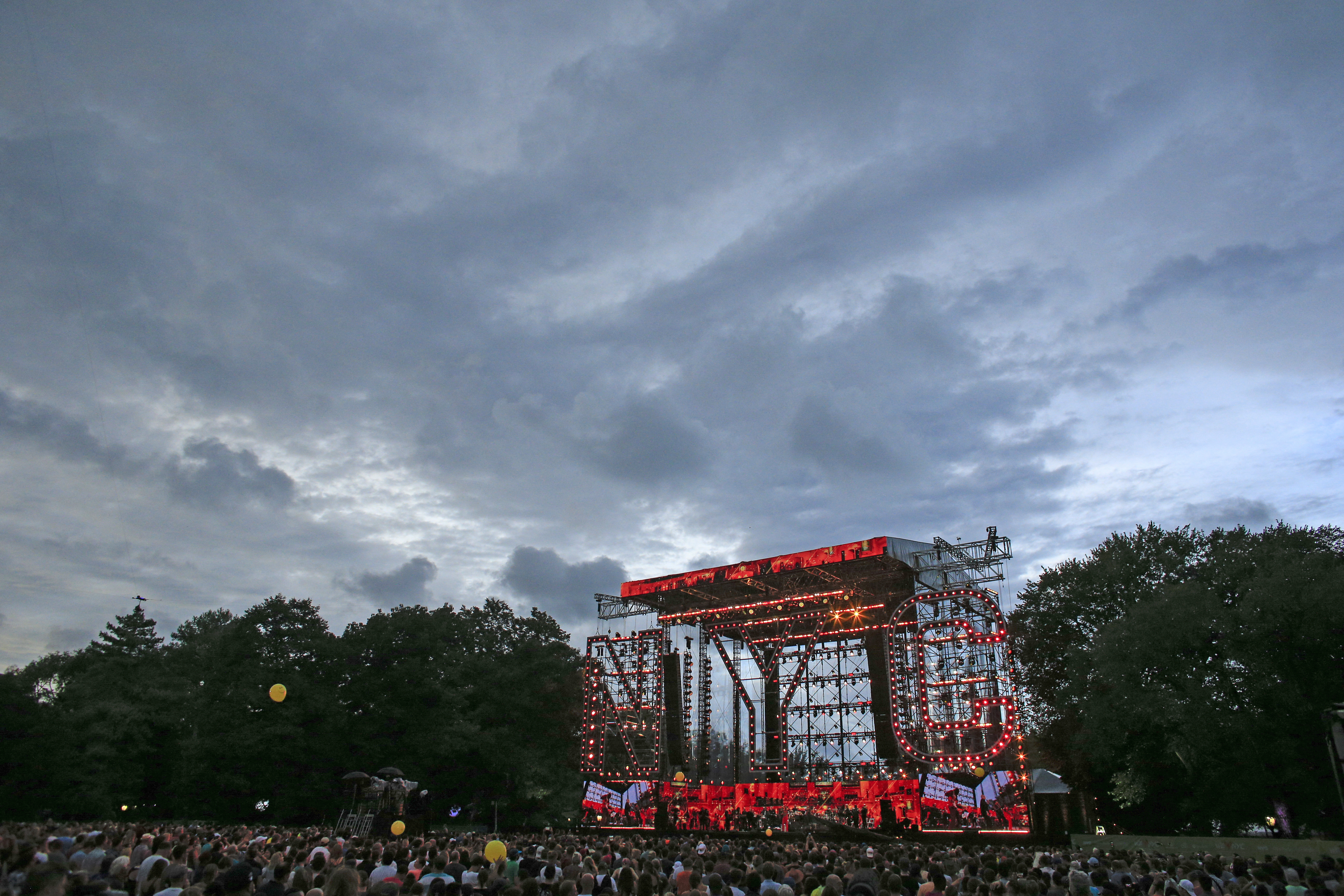 Interrumpieron el mega concierto en Nueva York por llegada del huracán Henri