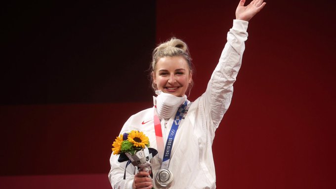 La atleta Kate Nye obtuvo el mejor resultado en pesas para EEUU en 21 años