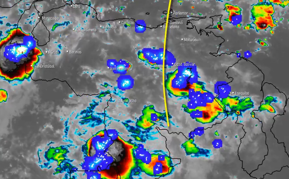 El Inameh prevé fuertes lluvias en varios estados de Venezuela este #23Ago