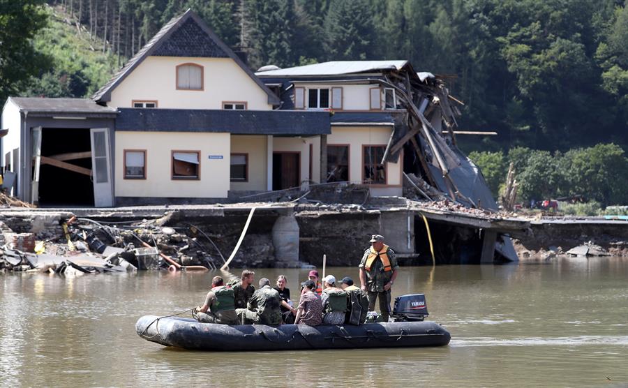 Las inundaciones en Alemania y Países Bajos, causadas por el cambio climático