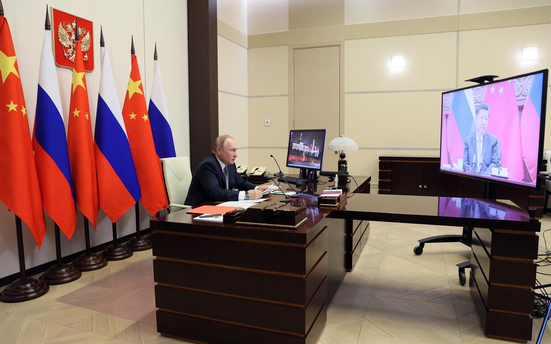 Comienza la cumbre telemática entre Putin y Xi Jinping: abordarán acciones de EEUU y la Otan