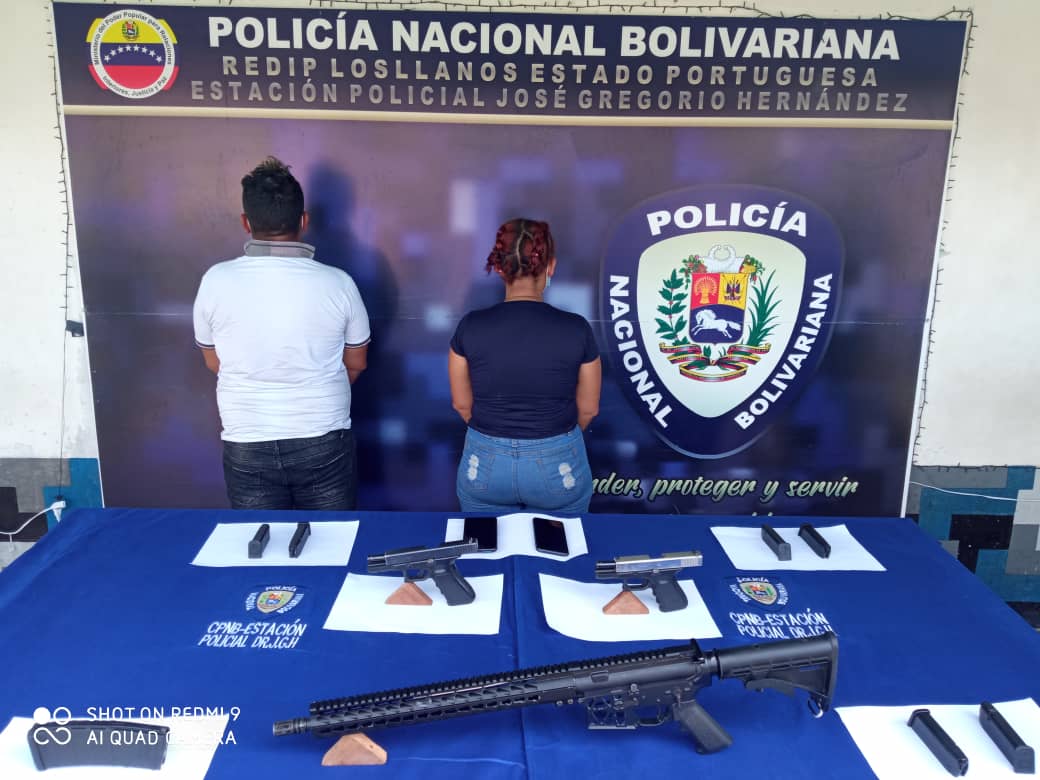 Capturaron a dos sujetos en Portuguesa por porte ilícito de armas (FOTO)