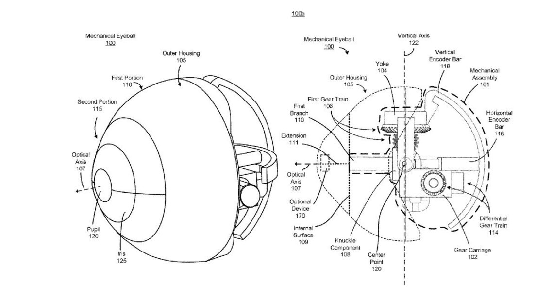 Facebook patentó un globo ocular mecánico “de alto rendimiento y realista”