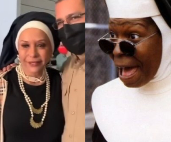 Red Fashion: Piedad Córdoba se “disfrazó” de Whoopi Goldberg… para ver en directo la derrota de Arreaza en Barinas (Fotos)