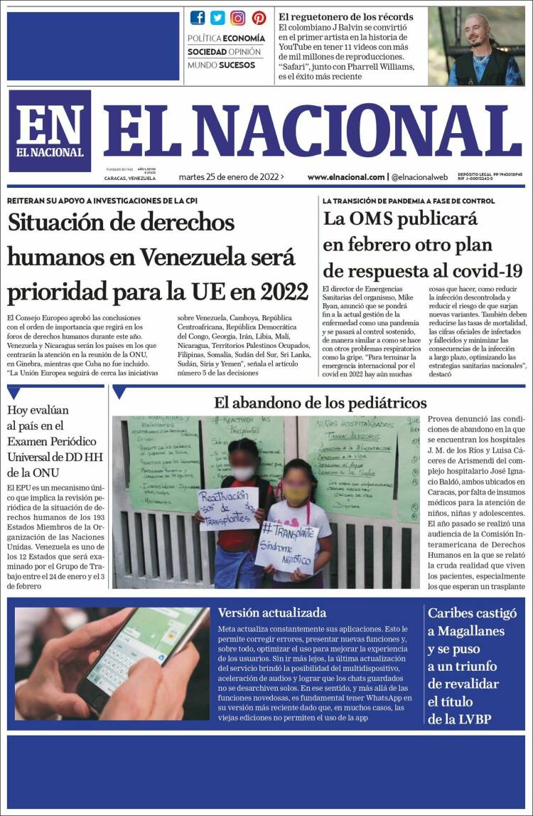 Portadas de este martes 25 de enero de 2022