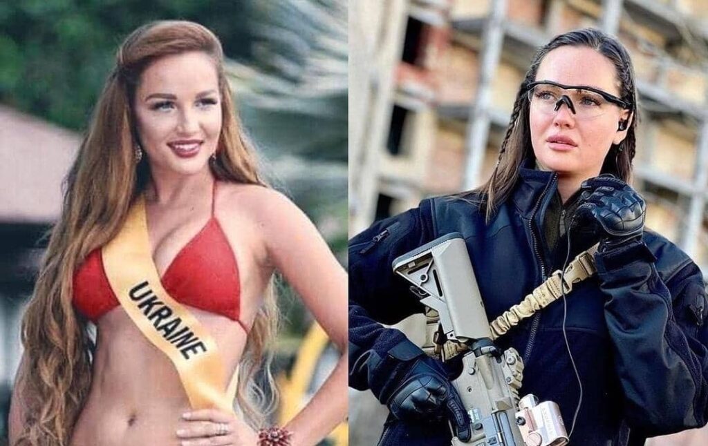 Anastasiia Lenna, la Miss Ucrania que dejó las pasarelas y tomó un fusil para defender a su país