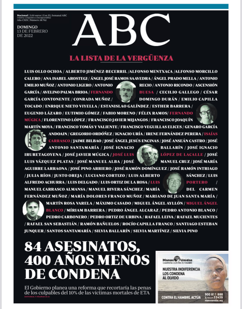 Portadas de la prensa internacional de este domingo 13 de febrero de 2022