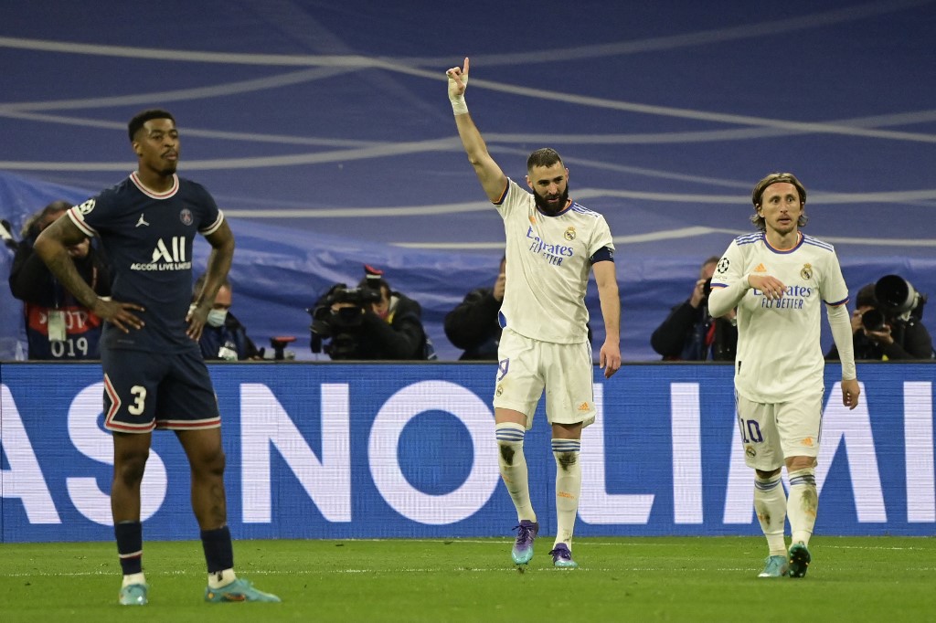 Benzema y Modric acabaron con el sueño de un PSG que se desplomó en pocos minutos