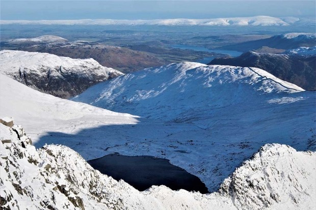 El montañero que engañó a la muerte en la cima de uno de los picos más altos de Inglaterra