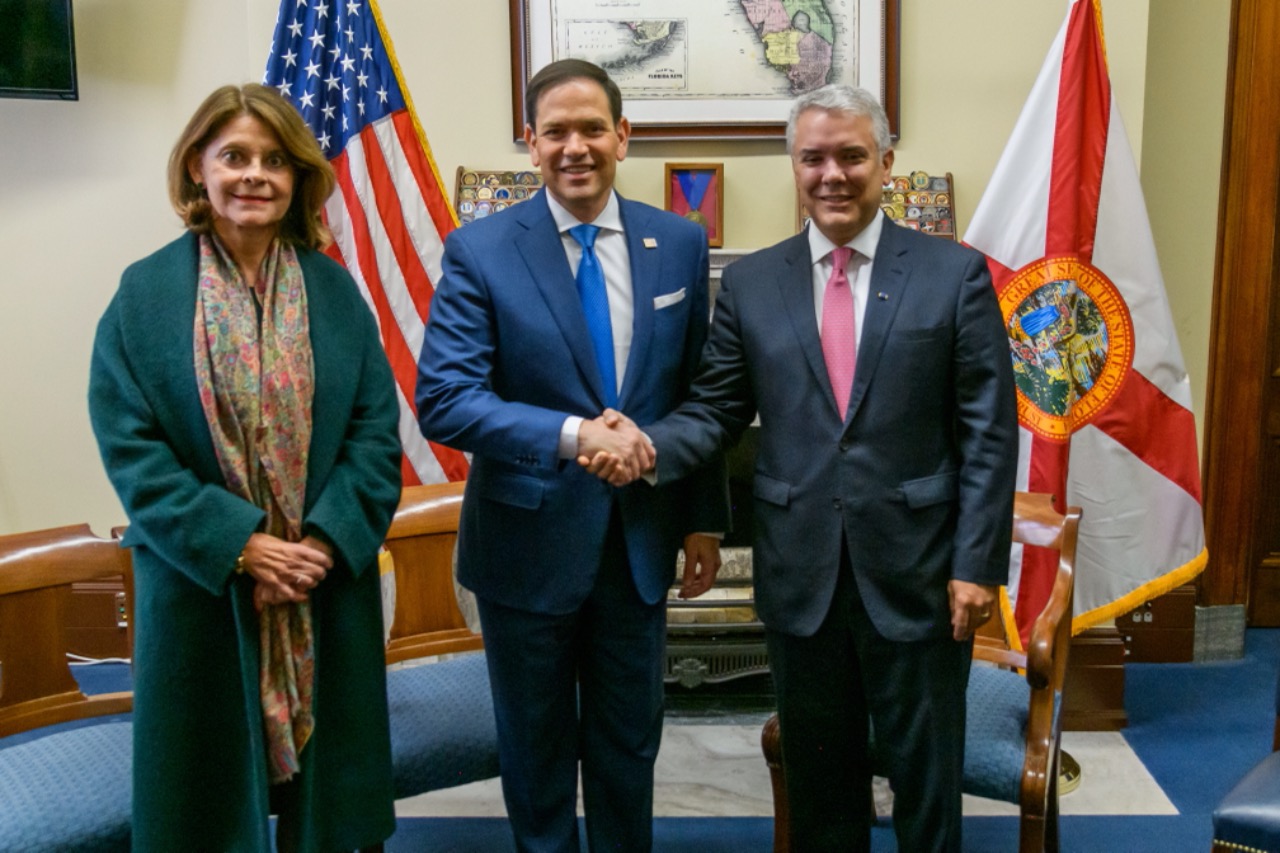 Iván Duque trató con Marco Rubio sobre la amenaza que representa el chavismo para la región (FOTOS)