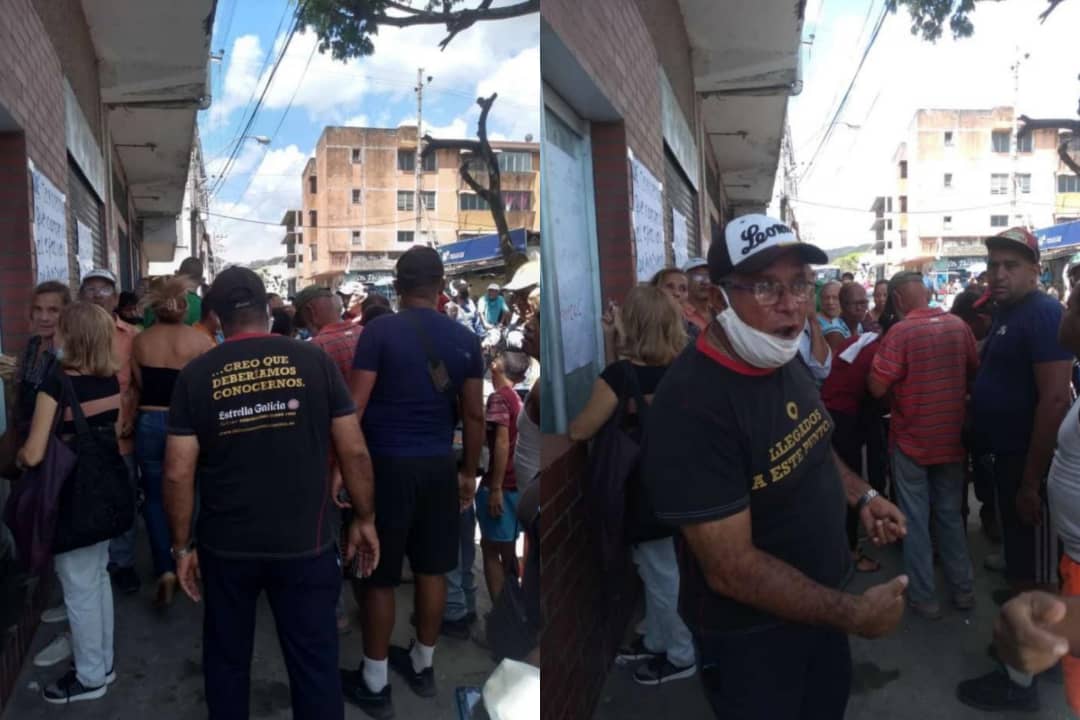 Carupaneros rechazan el cierre de la sede del Banco de Venezuela en el Mercado Municipal (FOTOS)