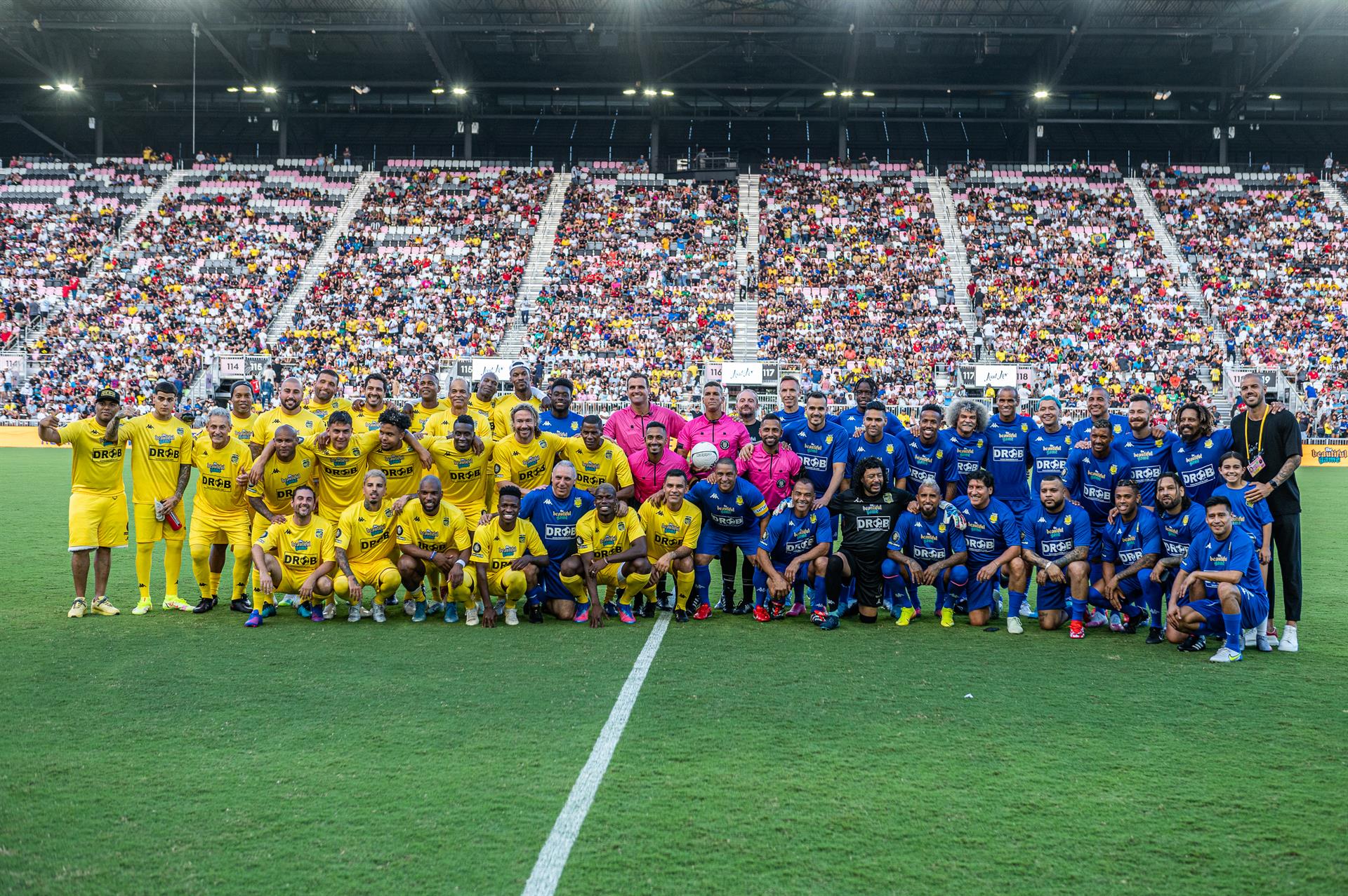 “The Beautiful Game”: estrellas del pasado y el presente dieron recital de fútbol en Miami