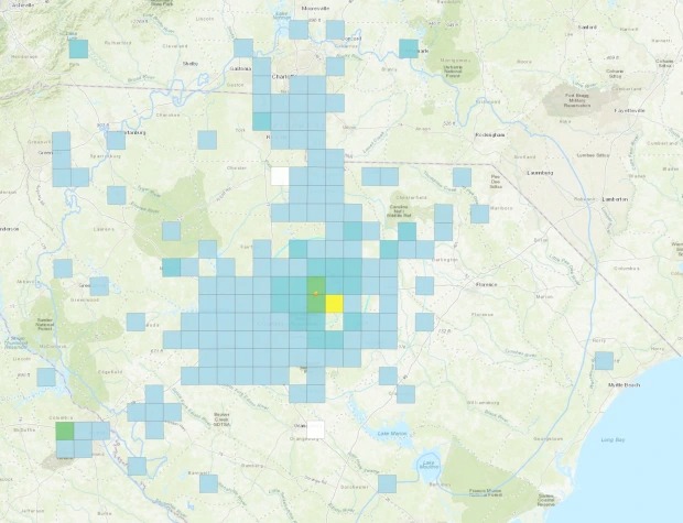 Sismo en Carolina del Sur sacudió los edificios cerca de concurrida carretera