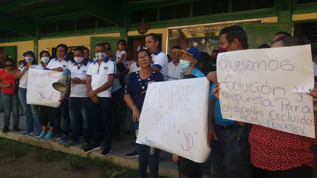 ¡No quieren cuentos! los docentes de Barinas exigieron respuestas sobre el “golpe” de la Onapre