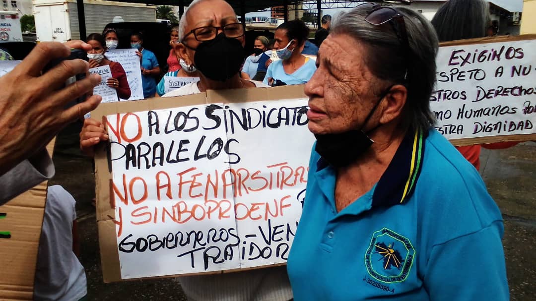 Jubilados y pensionados del sector salud en Nueva Esparta exigen les restituyan sus beneficios (FOTOS)