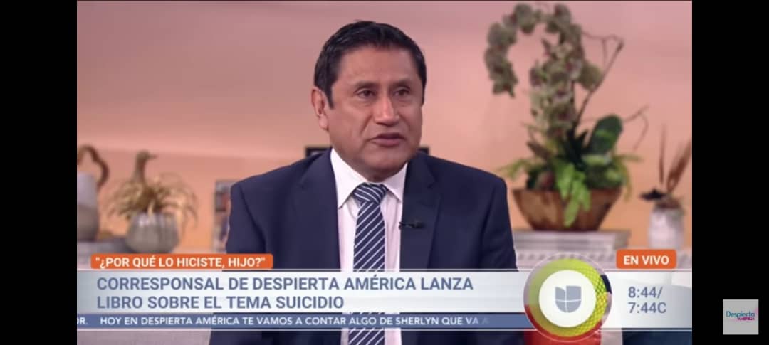 En Video: corresponsal de “Despierta América” rompe en llanto al hablar del suicidio de su hijo