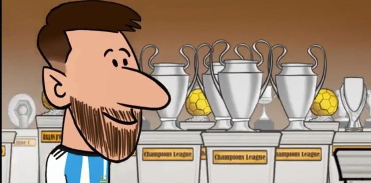 La divertida animación que pronostica a Messi como campeón del mundo en Qatar