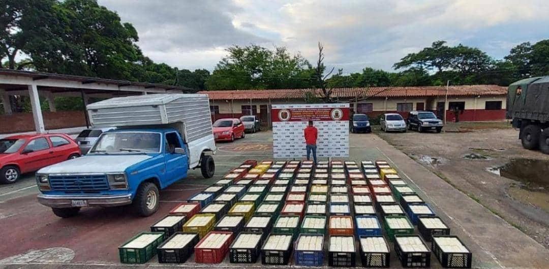 Un sujeto fue detenido por contrabando de extracción de queso en San Antonio del Táchira