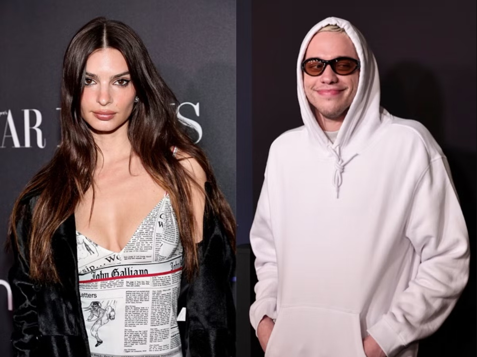 Pete Davidson y Emily Ratajkowski confirmaron su romance en un juego de la NBA (FOTOS)