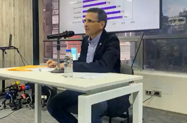 Henrique Capriles ofreció un balance sobre temas económicos y sociales de Venezuela