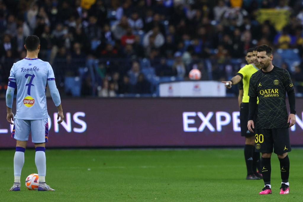 Messi y Ronaldo se reencontraron con goles y espectáculo en Riad