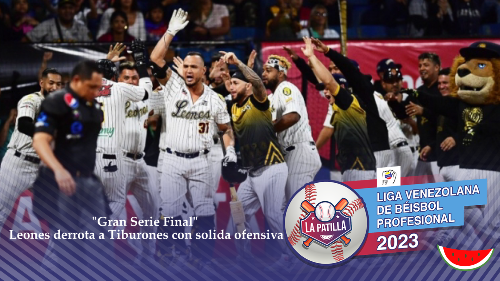 ¡Ruge! Leones del Caracas picaron adelante en el primer juego de la Gran Final este #23Ene