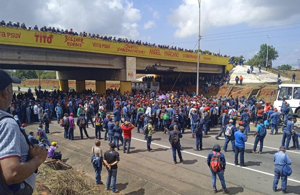 Sntp denunció que alcabalas impiden el acceso a periodistas que cubren protesta en Sidor este 16#Ene (FOTOS)