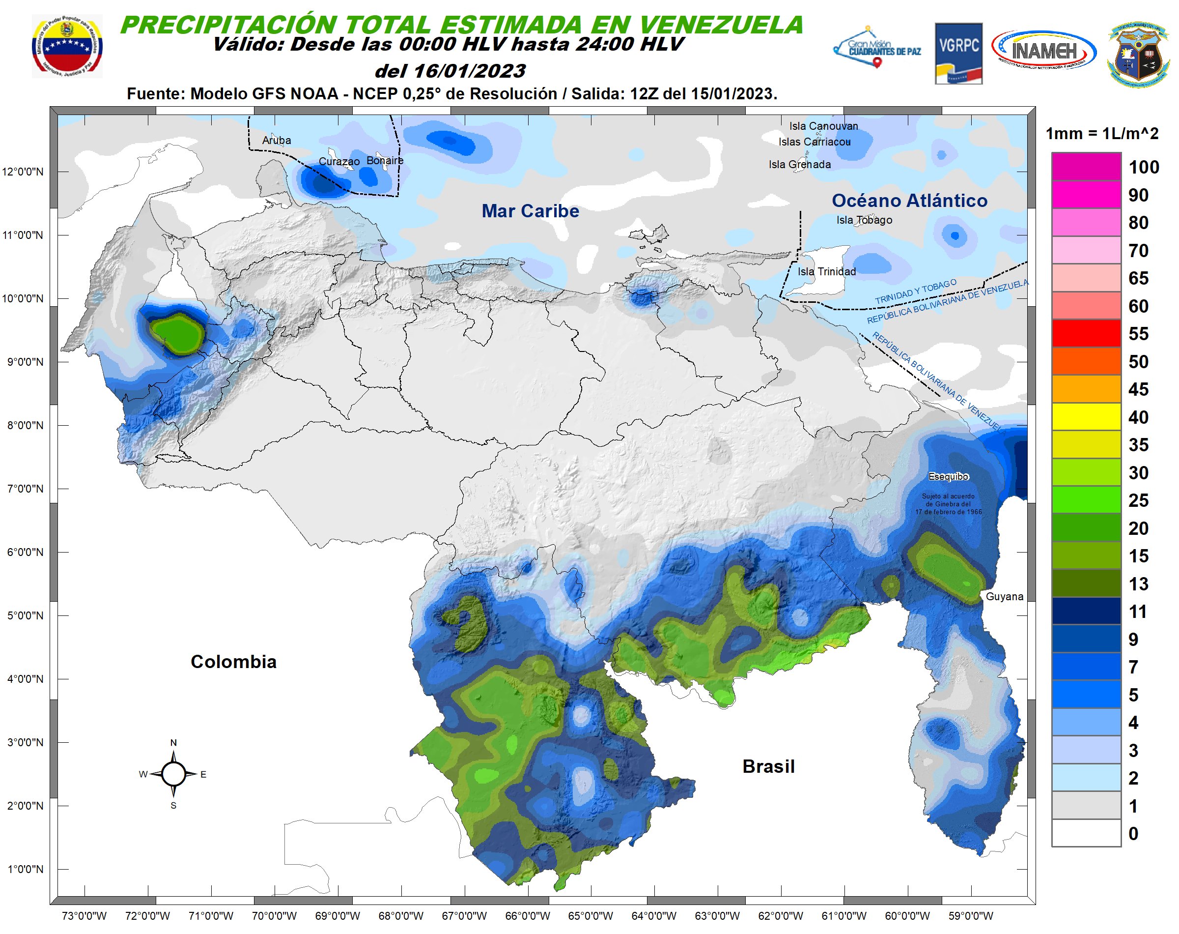 Inameh prevé buen tiempo y cielo despejado en gran parte de Venezuela este #16Ene