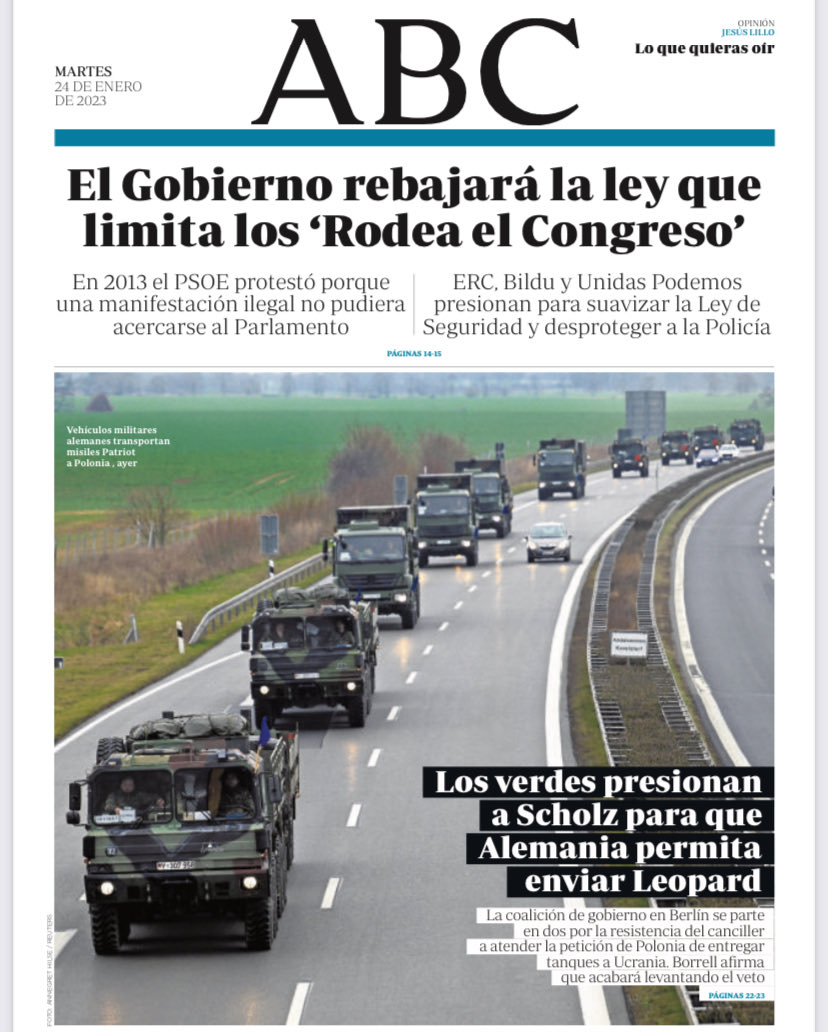 Portadas de la prensa internacional de este martes 24 de enero de 2023