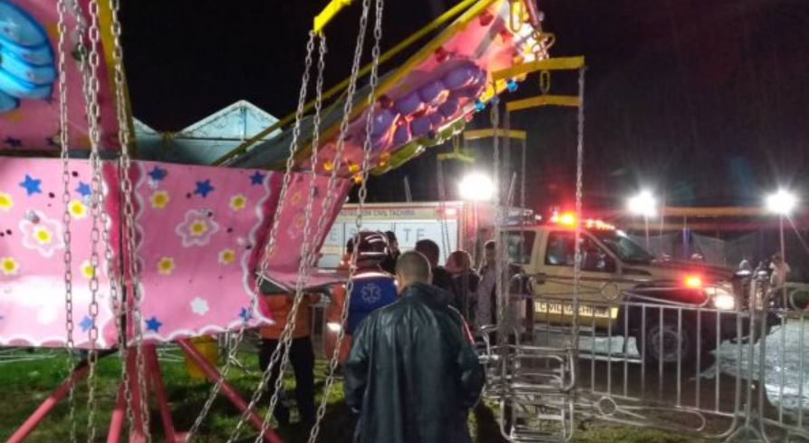 VIDEO: Conmoción tras falla mecánica en parque de diversiones en Táchira