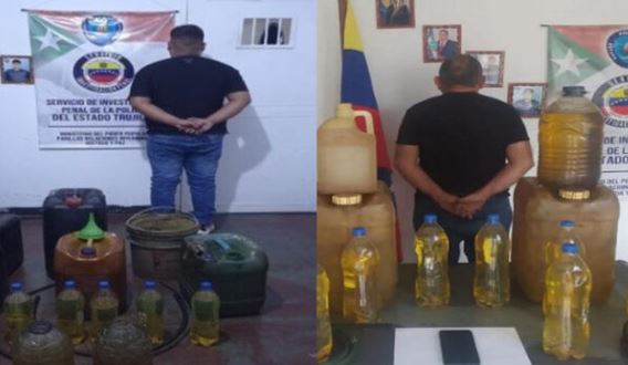 Tenían 200 litros de gasolina: Detenidos revendedores de combustible en Valera