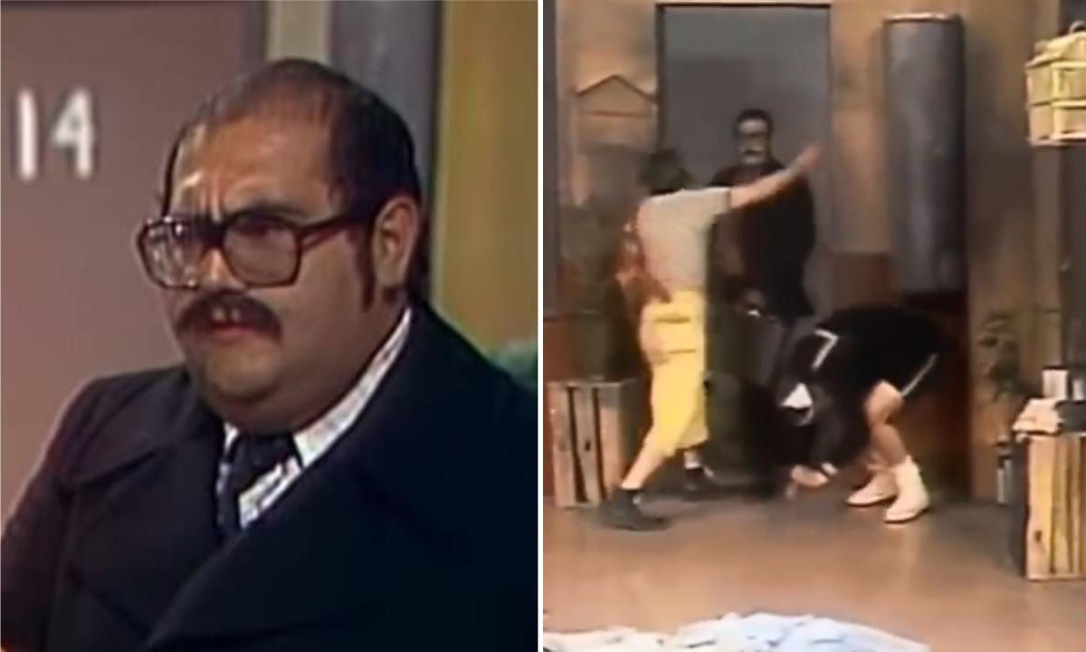 ¡Fue REAL! El golpe que le dio “El Chavo del 8” al “Señor Barriga” en plena grabación (VIDEO)