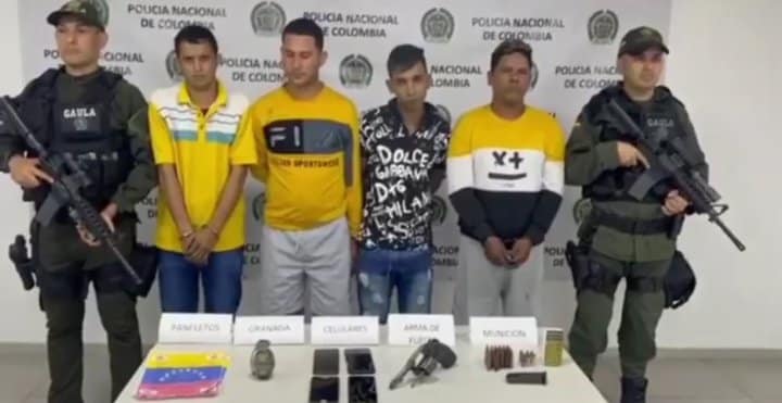 Capturaron a cuatro integrantes del Tren de Aragua en Colombia (VIDEO)