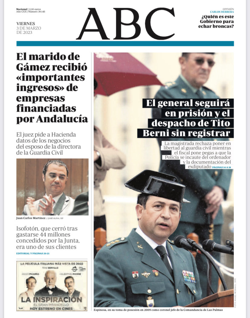 Portadas de la prensa internacional de este viernes 3 de marzo de 2023