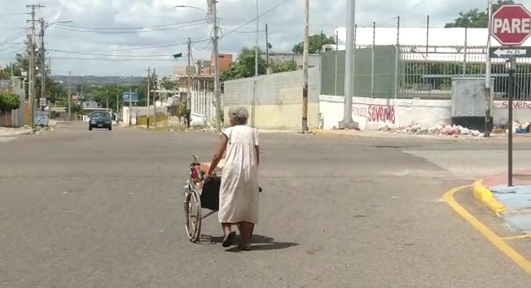 La dura realidad de los abuelitos zulianos que deambulan entre la basura para poder comer