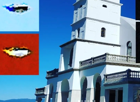 Iba a entrar a una misa y se topó con un Ovni: El extraño avistamiento en una iglesia de Carrizal (FOTO)