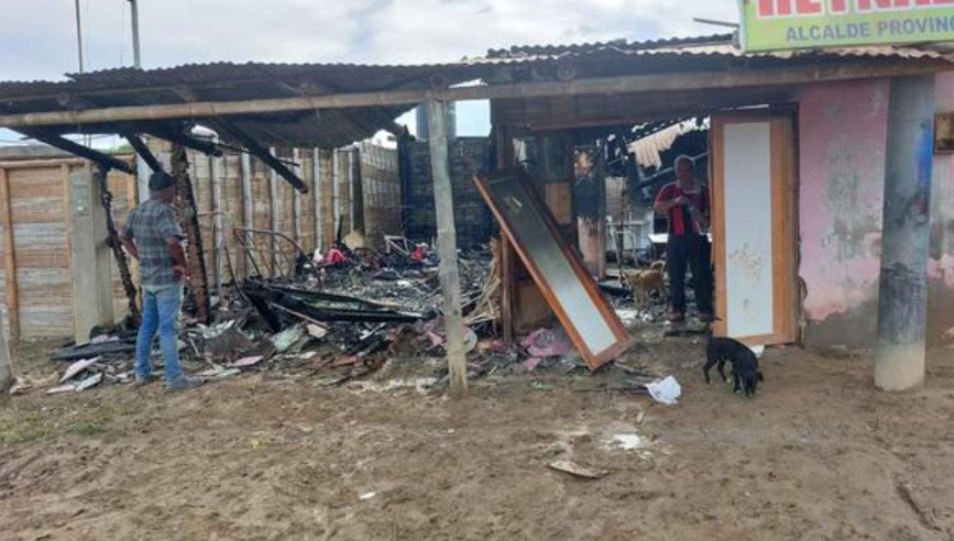 Familia venezolana lo perdió todo durante el incendio de su casa en Perú