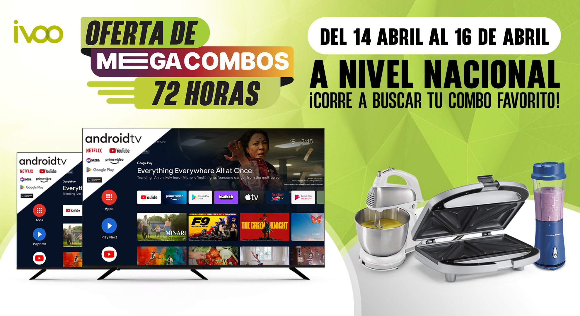 IVOO preparó “Mega Combos” a precios de oferta a nivel nacional por 72 horas