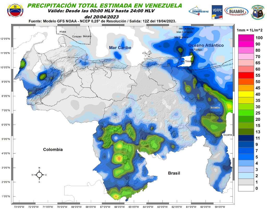 Inameh prevé oleaje de hasta dos metros de altura en todas las costas venezolanas este #20Abr